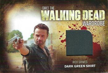 2012 Cryptozoic Walking Dead Season 2 - Wardrobe #M16 Rick’s Green Shirt Front
