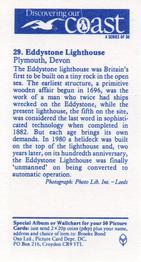 1989 Brooke Bond Discovering Our Coast #29 Eddystone Lighthouse Back
