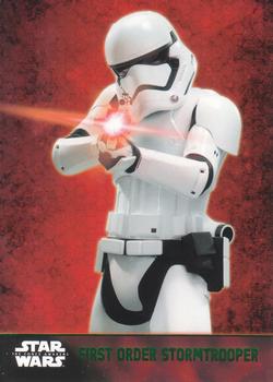 2015 Topps Star Wars: The Force Awakens - Lightsaber Green #7 First Order Stormtrooper Front