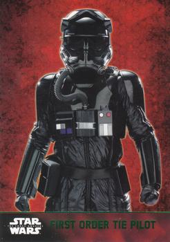 2015 Topps Star Wars: The Force Awakens - Lightsaber Green #23 First Order TIE Pilot Front