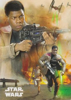 2015 Topps Star Wars: The Force Awakens - Character Montage #2 Finn Front