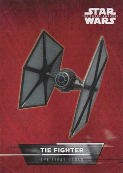 2015 Topps Star Wars: The Force Awakens - Stickers #18 TIE Fighter Front