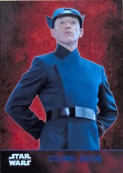 2015 Topps Star Wars: The Force Awakens - Lightsaber Blue #49 Colonel Datoo Front