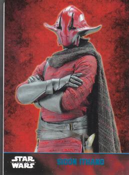 2015 Topps Star Wars: The Force Awakens - Lightsaber Blue #52 Sidon Ithano Front