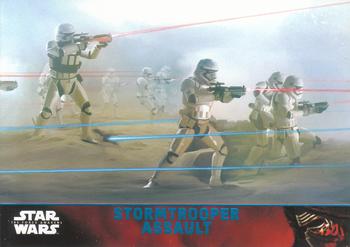 2015 Topps Star Wars: The Force Awakens - Lightsaber Blue #64 Stormtrooper Assault Front