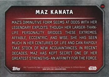 2015 Topps Star Wars: The Force Awakens - Target Promos #101 Maz Kanata Back