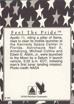 1994 Citgo Apollo 11 25th Anniverary #NNO Blastoff July 16,1969 Back