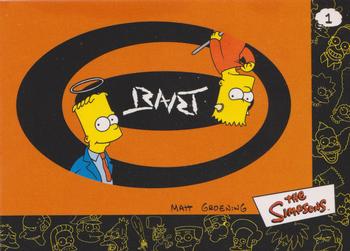 2000 Artbox The Simpsons Collectible Stickers #1 Bart Front