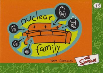 2000 Artbox The Simpsons Collectible Stickers #15 nuclear family Front