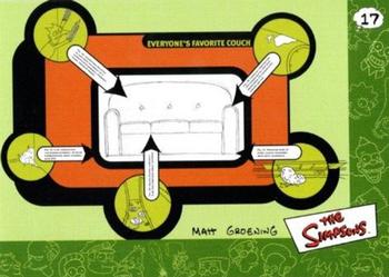 2000 Artbox The Simpsons Collectible Stickers #17 Everyone's Favorite Couch Front