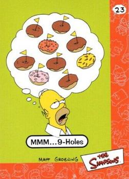 2000 Artbox The Simpsons Collectible Stickers #23 MMM... 9-Holes Front