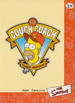 2000 Artbox The Simpsons Collectible Stickers #24 Couch Coach Front