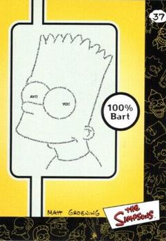 2000 Artbox The Simpsons Collectible Stickers #37 100% Bart Front