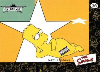 2000 Artbox The Simpsons Collectible Stickers #38 Censored - Parental Advisory Explicit Content Front