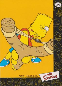 2000 Artbox The Simpsons Collectible Stickers #39 (Bart's slingshot) Front