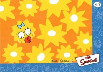 2000 Artbox The Simpsons Collectible Stickers #42 (Maggie in flowers) Front