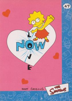 2000 Artbox The Simpsons Collectible Stickers #47 Love NOW Front