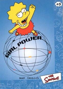 2000 Artbox The Simpsons Collectible Stickers #49 Girl Power Front