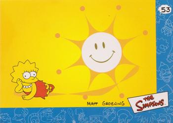 2000 Artbox The Simpsons Collectible Stickers #53 (Lisa in the sun) Front