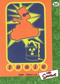 2000 Artbox The Simpsons Collectible Stickers #58 Toxic Front