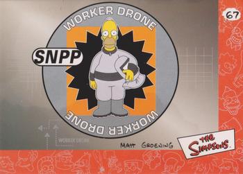 2000 Artbox The Simpsons Collectible Stickers #67 SNPP Worker Drone Front