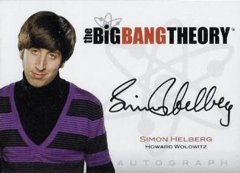 2012 Cryptozoic The Big Bang Theory Seasons 1 & 2 - Autographs #A4 Simon Helberg Front