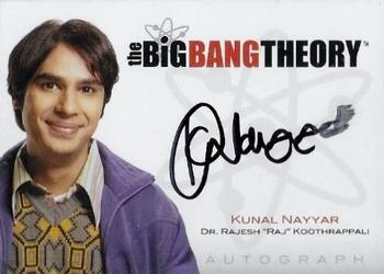 2012 Cryptozoic The Big Bang Theory Seasons 1 & 2 - Autographs #A5 Kunal Nayyar Front