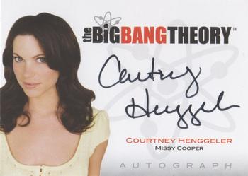 2012 Cryptozoic The Big Bang Theory Seasons 1 & 2 - Autographs #A11 Courtney Henggeler Front