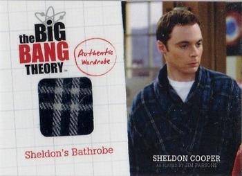 2012 Cryptozoic The Big Bang Theory Seasons 1 & 2 - Authentic Wardrobes #M1 Sheldon Cooper Front