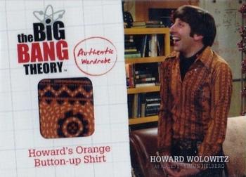 2012 Cryptozoic The Big Bang Theory Seasons 1 & 2 - Authentic Wardrobes #M6 Howard Wolowitz Front