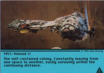 1994 FPG John Berkey - Metallic Storm Cards #MS1 Nomad II Back