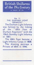 1957 British Uniforms of the 19th Century #11 The Durham Light Infantry Back