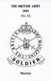 1993 Soldier Magazine The British Army 1993 #10 FV510 Warrior Back