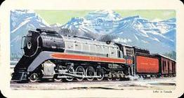 1967 Brooke Bond (Red Rose Tea) Transportation Through the Ages (Top Line Black) #19 Modern Steam Locomotive Front