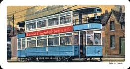 1967 Brooke Bond (Red Rose Tea) Transportation Through the Ages (Top Line Black) #27 Electric Tram Front