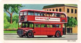1967 Brooke Bond (Red Rose Tea) Transportation Through the Ages (Top Line Black) #29 London Bus Front