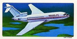 1967 Brooke Bond (Red Rose Tea) Transportation Through the Ages (Top Line Black) #41 Boeing 727 Front