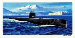 1967 Brooke Bond (Red Rose Tea) Transportation Through the Ages #47 Nuclear Submarine Front