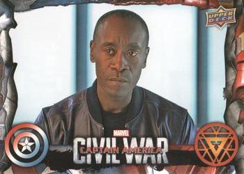 2016 Upper Deck Captain America Civil War #25 Soldier James Rhodes Front