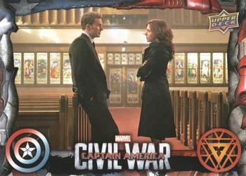 2016 Upper Deck Captain America Civil War #32 Natasha and Steve Front