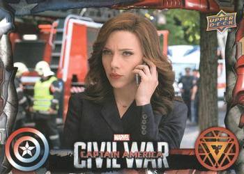2016 Upper Deck Captain America Civil War #42 Natasha Calls Steve Front