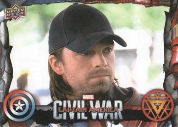 2016 Upper Deck Captain America Civil War #45 Bucky Notices People Look at Him Strangely Front