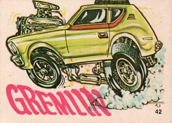 1970 Donruss Fiends and Machines Stickers #42 Gremlin Front
