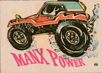 1970 Donruss Fiends and Machines Stickers #46 Manx Power Front