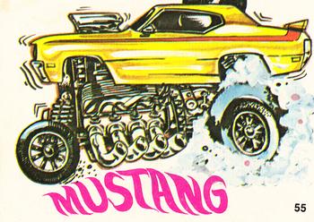 1970 Donruss Fiends and Machines Stickers #55 Mustang Front