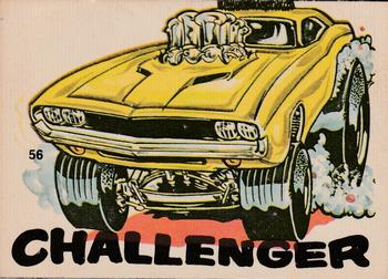 1970 Donruss Fiends and Machines Stickers #56 Challenger Front
