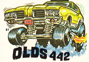 1970 Donruss Fiends and Machines Stickers #61 Olds 442 Front