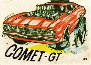 1970 Donruss Fiends and Machines Stickers #65 Comet-GT Front