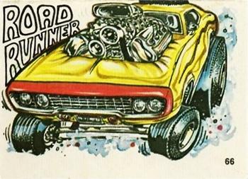 1970 Donruss Fiends and Machines Stickers #66 Road Runner Front