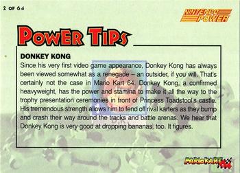 1997 Nintendo Power Mario Kart 64 #2 Donkey Kong Back